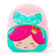 Custom 3D Cute Kindergarten Mermaid Animal Children Plush School Bags Backpacks